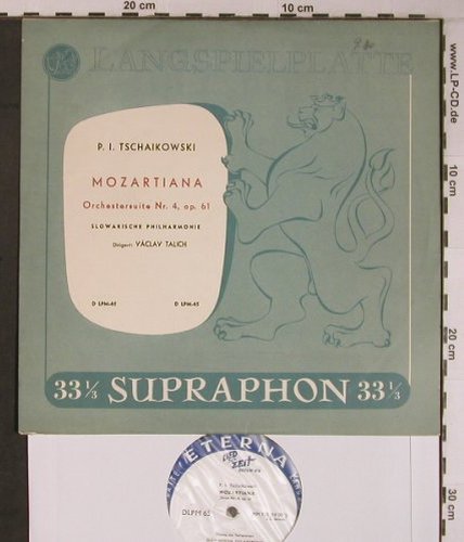 Tschaikowsky,Peter: Mozartiana,Orch.Suite Nr.4,op.61, Supraphon/Eterna(D LPM 65), CZ,VG+/vg+,  - 10inch - L9165 - 9,00 Euro