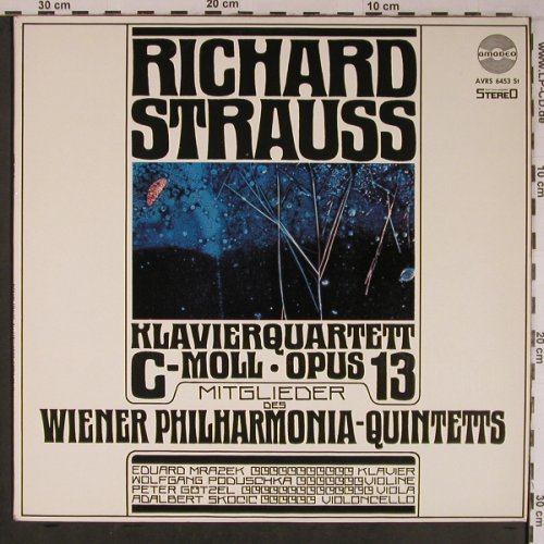 Strauss,Richard: KlavierQuartett c-moll, op.13, Amadeo(AVRS 6453 St), A,  - LP - L9170 - 25,00 Euro