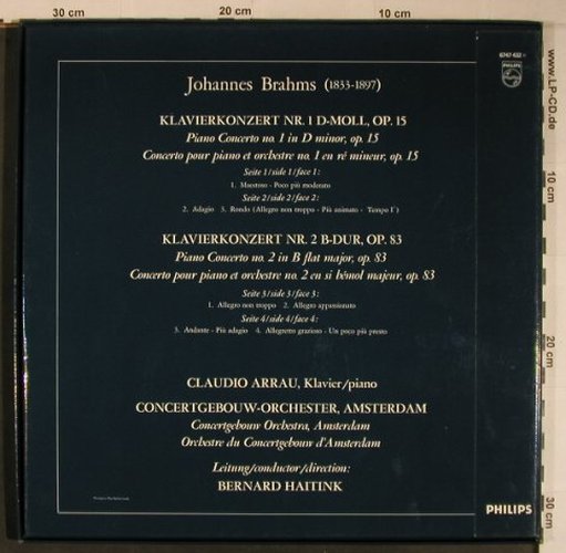 Brahms,Johannes: Die Klavierkonzerte, Box, Philips(6747 432), NL, 1970 - 2LP - L9173 - 12,50 Euro