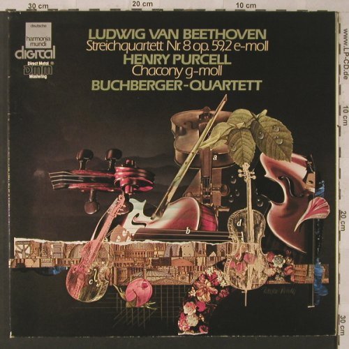 Beethoven,Ludwig von/Henry Purcell: Streichquartett Nr.8/Chacony g-moll, Harmonia Mundi(HM 696 D), D, <=~, 1984 - LP - L9189 - 7,50 Euro