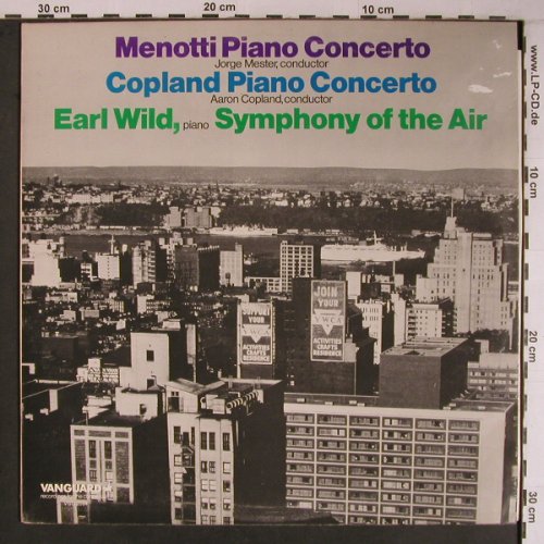 Menotti,Gian Carlo / Aaron Copland: Concerto in F for Piano & Orch., Vanguard(VSD 2094), UK, m-/vg+, 1973 - LP - L9194 - 12,50 Euro