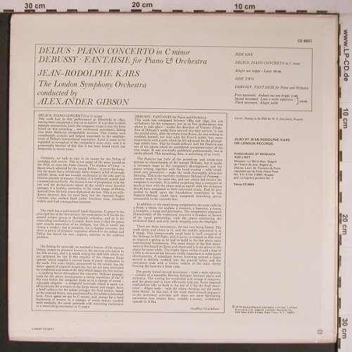 Delius,Frederick / Debussy: Piano Concerto in C Minor, London ffrr (CS 6657), UK, 1970 Typ: LP Best.-Nr.: L9196 Preis: 12,50 Euro