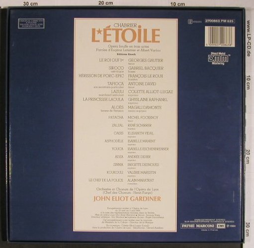 Chabrier,Emmanuel: L'Etoile, Box, EMI(2700863 PM 625), F, 1984 - 2LP - L9198 - 17,50 Euro