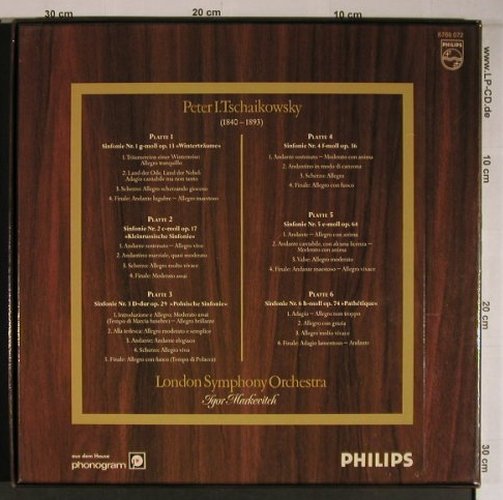 Tschaikowsky,Peter: 6 Sinfonien, Box, Philips(6788 072), D,  - 6LP - L9200 - 25,00 Euro