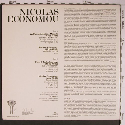 Economou,Nicolas: Klavierwerke v.Moart,Schumann..., Artistic (KL 11148),  Typ: LP Best.-Nr.: L9202 Preis: 20,00 Euro