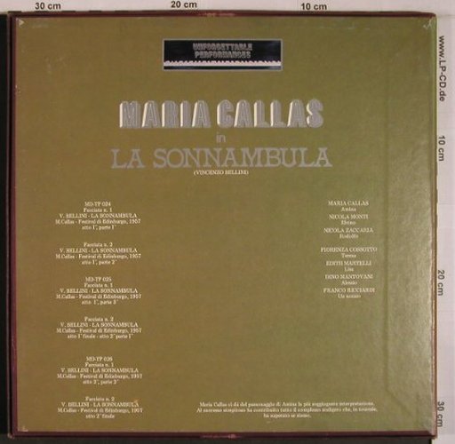 Bellini,Vincenzo: La Sonnambula(57), Box, vg+/vg+, CLS(MD-TP 24-26), I,  - 3LP - L9220 - 15,00 Euro