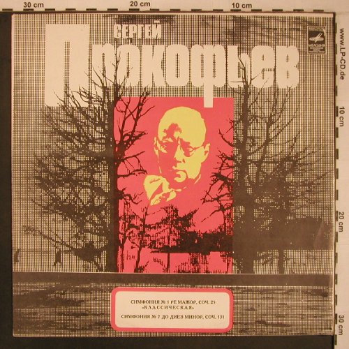 Prokofieff,Serge: Sinfonie Nr.1 d-dur op.21,Nr.7op131, Melodia,vg+/m- (C 01619-20), UDSSR, 1979 Typ: LP Best.-Nr.: L9253 Preis: 7,50 Euro