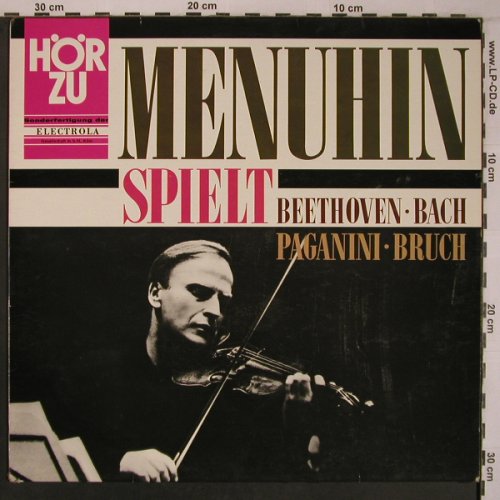Menuhin,Yehudi: spielt Beethoven,Bach,Paganini,Bruc, HörZu/Electrola(SHZE 103), D,vg+/vg+,  - LP - L9256 - 6,00 Euro