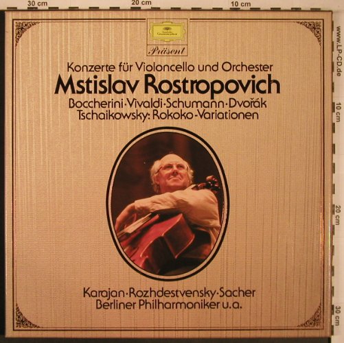 Rostropovich,Mstislav: Konzerte für Violoncello u.Orch,Box, D.Gr. Präsent (2726 519), D, 1981 Typ: 2LP Best.-Nr.: L9261 Preis: 9,00 Euro