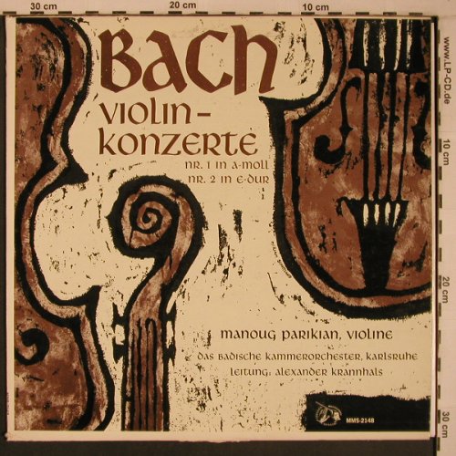 Bach,Johann Sebastian: Violinkonzerte Nr.1 & 2, MMS(MMS-2148), D, vg+/vg+,  - LP - L9277 - 8,00 Euro