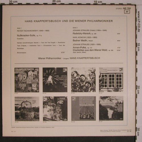 Knappertsbusch,Hans: und die Wiener Philharmoniker, Decca,rec.1960 (ND 760), D,Ri, 1974 Typ: LP Best.-Nr.: L9295 Preis: 9,00 Euro