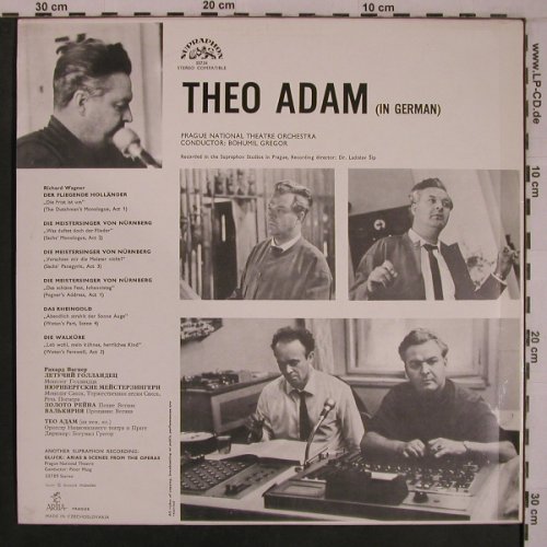 Adam,Theo: Bass, in German, Supraphon (SUA ST 50734), CZ Typ: LP Best.-Nr.: L9304 Preis: 7,50 Euro