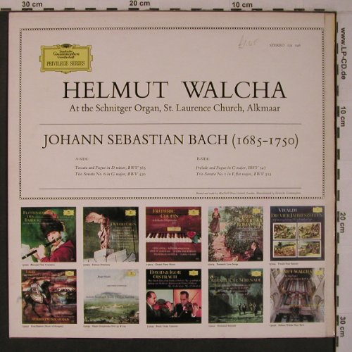 Bach,Johann Sebastian: Toccata & Fuge,BWV 565,530,547,525, D.Gr. Privilege Series(135 046), UK, Ri,  - LP - L9322 - 7,50 Euro