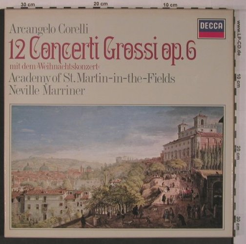 Corelli,Arcangelo: 12 Concerti Grosssi op.6, Box, Decca (6.35259 EX), D, 1974 Typ: 3LP Best.-Nr.: L9328 Preis: 12,50 Euro