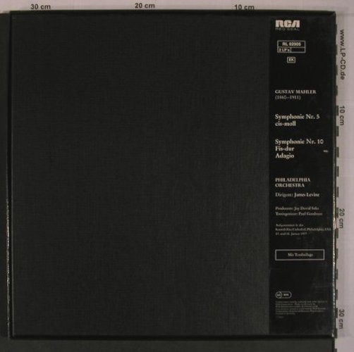 Mahler,Gustav: Sinfonie Nr.5 & 10-Adagio, Box, RCA(RL 02905), D, 1978 - 2LP - L9330 - 12,50 Euro