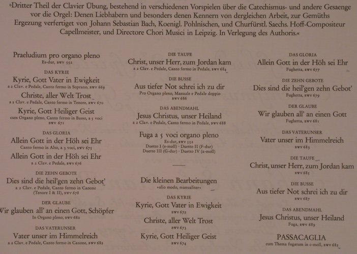 Bach,Johann Sebastian: Orgelmesse 3.Teil, Clavierübung,Box, Orbis(78 147), D,  - 3LP - L9332 - 17,50 Euro