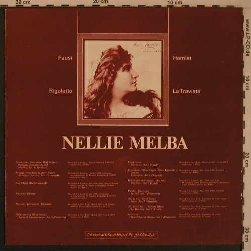 Melba,Nellie: Same,Faust,Hamlet,Rigoletto..., Saga(7029), UK, 1974 - LP - L9334 - 7,50 Euro