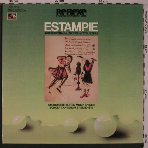 Estampie: Instrumentalmusik des Mittelalters, EMI / Reflexe (C 063-30 122), D, Foc, 1974 Typ: LP Best.-Nr.: L9336 Preis: 9,00 Euro