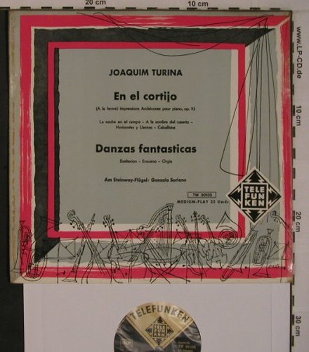 Turina,Joaquim: En el cortijo,op.92 / Danzas Fant., Telefunken (TW 30 105), D, vg+/vg- Typ: 10" Best.-Nr.: L9341 Preis: 7,50 Euro