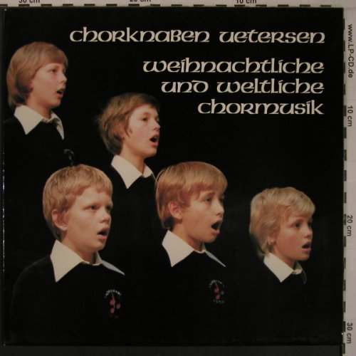 Chorknaben Uetersen: Weihnachtliche u.weltliche Chorm., BTS,Musterpl.,Probbe (729), D, 1979 Typ: LP Best.-Nr.: L9356 Preis: 9,00 Euro