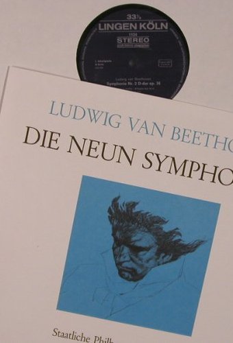 Beethoven,Ludwig van: Die Neun Symphonien,Box, Lingen Köln(1124), D,  - 6LP - L9364 - 40,00 Euro