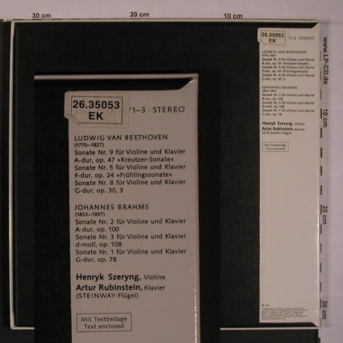 Brahms,Johannes / Beethoven: Violinsonaten Nr.9, 5, 8 /2,3,1-Box, RCA(SMA 25 114-R1-3), D, Ri,  - 3LP - L9366 - 24,00 Euro