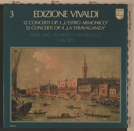 Vivaldi,Antonio: 12 Conzerti op.3,op.4. Box, Philips(67 68 009), NL, Ri,  - 5LP - L9367 - 24,00 Euro