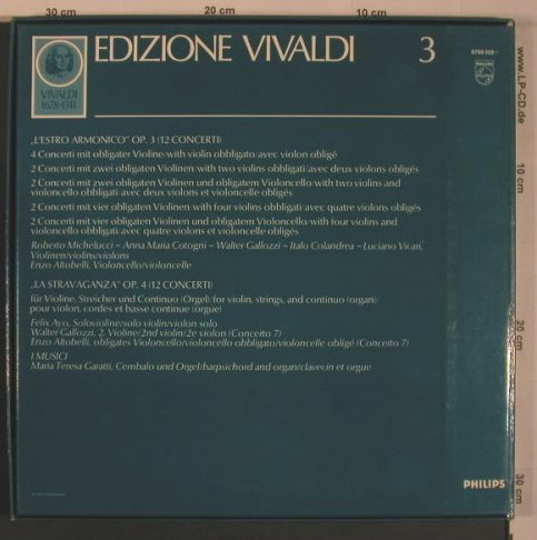 Vivaldi,Antonio: 12 Conzerti op.3,op.4. Box, Philips (67 68 009), NL, Ri Typ: 5LP Best.-Nr.: L9367 Preis: 24,00 Euro