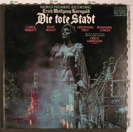 Korngold,Wolfgang: Die Tote Stadt, Box, RCA Red Seal (ARL3-1199), US, 1975 Typ: 3LP Best.-Nr.: L9389 Preis: 17,50 Euro