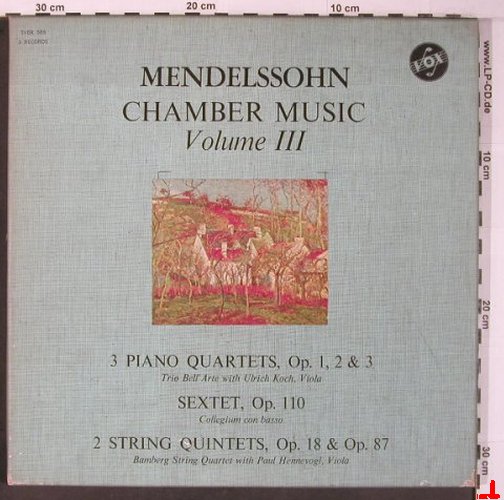 Mendelssohn Bartholdy,Felix: Chamber Music Volume III, Box, Vox(SVBX 585), US, m-/VG+,  - 3LP - L9398 - 14,00 Euro