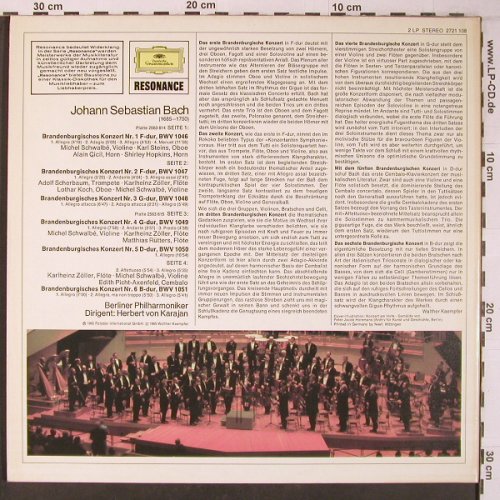 Bach,Johann Sebastian: 6 Brandenburgische Konzerte,Foc, D.Gr. Resonance(2721 108), D,  - 2LP - L9403 - 9,00 Euro