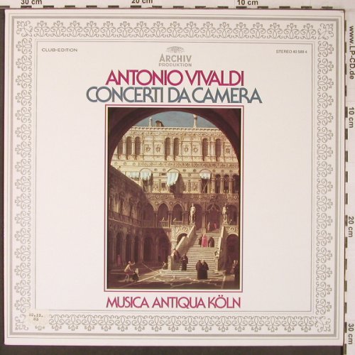 Vivaldi,Antonio: Concerti da Camera, Club Edition, Archiv Produktion (40 589 4), D, 1981 Typ: LP Best.-Nr.: L9432 Preis: 7,50 Euro