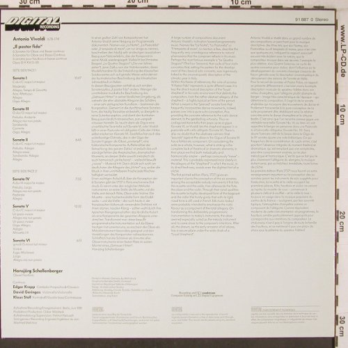 Vivaldi,Antonio: IL Pastor Fido,(Oboe&Basso), Orbis (91 887 0), D, m-/vg+, 1982 Typ: LP Best.-Nr.: L9433 Preis: 7,50 Euro