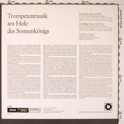 Lully,Jean-Baptiste / Rameau: Trompetenmusik am Hofs d.Sonnenkö., Decca(J 498), D,Club Ed.,  - LP - L9439 - 10,50 Euro