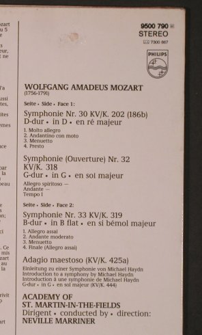 Mozart,Wolfgang Amadeus: Symphonies 30,32,33&Adagio(37), Philips(9500 790), NL, 1981 - LP - L9454 - 6,00 Euro