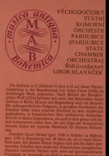 Stamic-Karel,Antonin,Jan/FX.Richter: Sinfonias, Supraphon (1110 2959), CZ, 1982 Typ: LP Best.-Nr.: L9464 Preis: 7,50 Euro