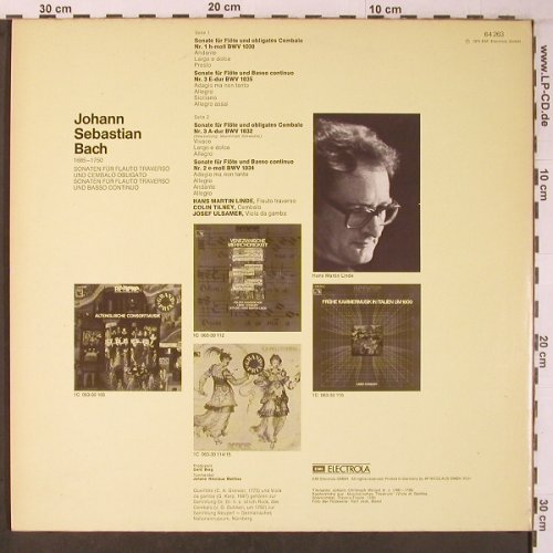 Bach,Johann Sebastian: Sonaten für Flauto u.Cembalo Obliga, EMI(64 263), D,Club.Ed., 1975 - LP - L9475 - 6,00 Euro