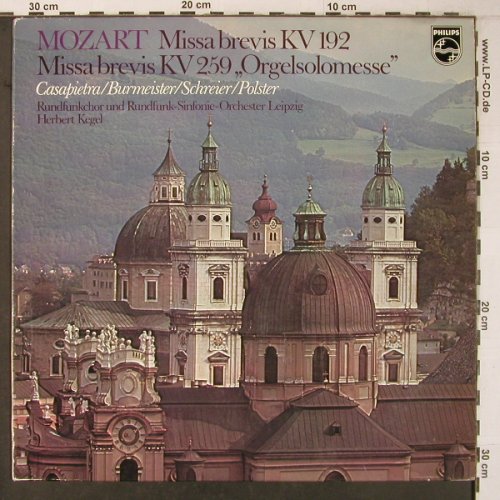 Mozart,Wolfgang Amadeus: Missa Brevis KV 192,KV259-Orgelsolo, Philips (6500 867), D, 1974 Typ: LP Best.-Nr.: L9485 Preis: 7,50 Euro