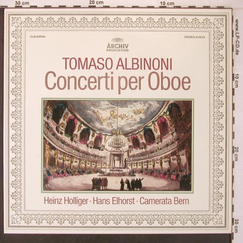 Albinoni,Tomaso: Concerti per Oboe, Club-Ed., Archiv (31 253 8), D, 1979 Typ: LP Best.-Nr.: L9515 Preis: 7,50 Euro