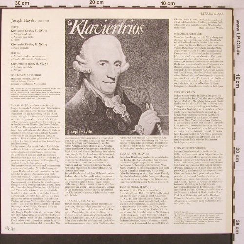 Haydn,Joseph: Klaviertrios Nr.29&30 es-dur,31es-m, Orbis (63 536), D Typ: LP Best.-Nr.: L9518 Preis: 6,00 Euro