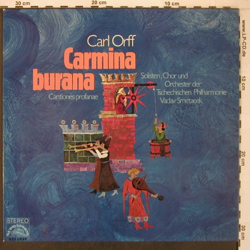 Orff,Carl: Carmina Burana, vg+/m-, Supraphon Auslese(88 765 XAK), D, Ri,  - LP - L9519 - 6,00 Euro
