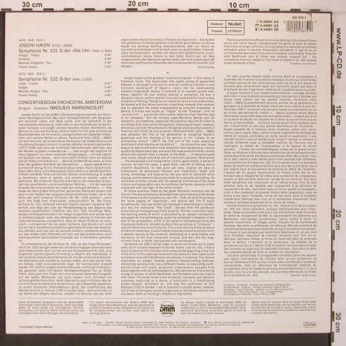 Haydn,Joseph: Sinfonien Nr.101, Nr..102, Teldec (6.44091), D, co, 1988 Typ: LP Best.-Nr.: L9523 Preis: 6,00 Euro