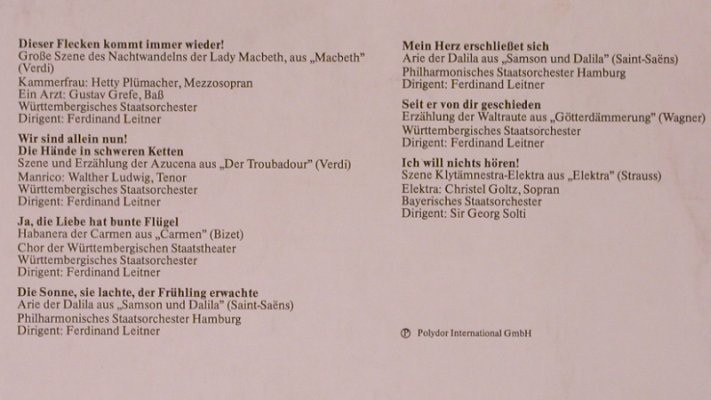 Höngen,Elisabeth: Arien und Szenen, Preiser Records(1111 165), A,  - LP - L9539 - 9,00 Euro
