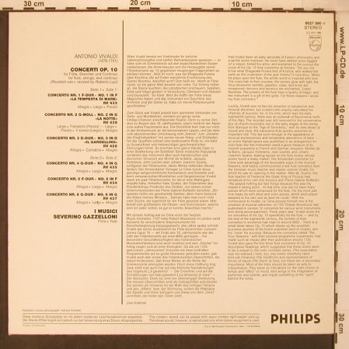 Vivaldi,Antonio: Die 6 Flötenkonzerte op.10, Philips Sequenza(6527 080), NL, 1980 - LP - L9543 - 7,50 Euro