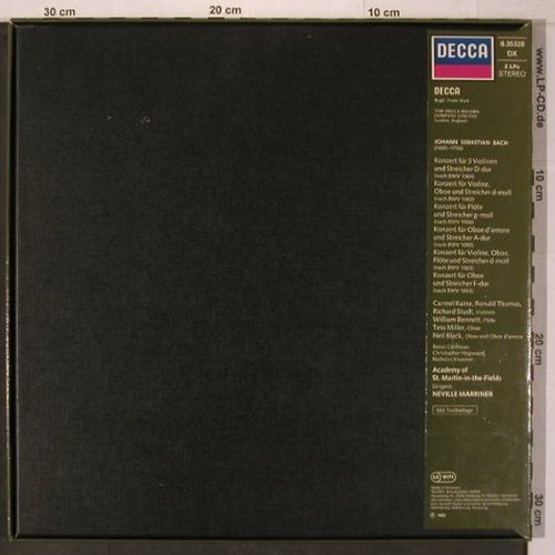 Bach,Johann Sebastian: Solokonzerte, Box, Decca(6.35328 DX), D, 1976 - 2LP - L9544 - 16,50 Euro