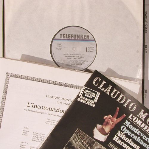 Monteverdi,Claudio: L'Incoronazione Di Poppea,Box, Telefunken(6.35593 FK), D, 1981 - 3LP - L9546 - 16,50 Euro