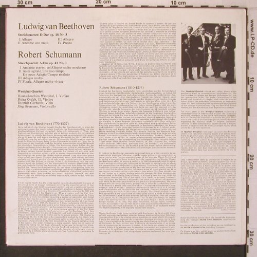 Beethoven,Ludwig Van / R.Schumann: Streichquartett op.18 Nr.3/Streichq, Colosseum(COLOS SM 622), D,  - LP - L9552 - 9,50 Euro