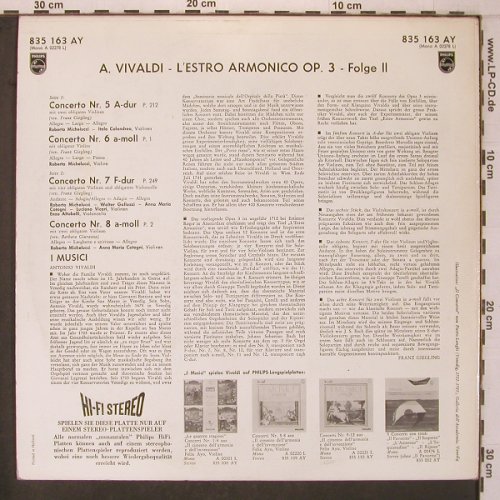 Vivaldi,Antonio: L'estro Armonico,op.3-Folge II, Philips(835 163 AY), NL,  - LP - L9559 - 12,50 Euro