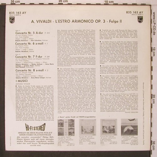 Vivaldi,Antonio: L'estro Armonico,op.3-Folge II, Philips (835 163 AY), NL Typ: LP Best.-Nr.: L9559 Preis: 11,50 Euro