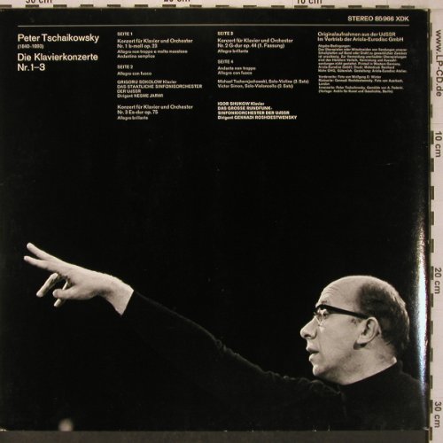 Tschaikowsky,Peter: Die Klavierkonzerte Nr.1+3, Melodia/Eurodisc(85 966 XDK), D.vg+/m-, 1976 - 2LP - L9572 - 9,00 Euro